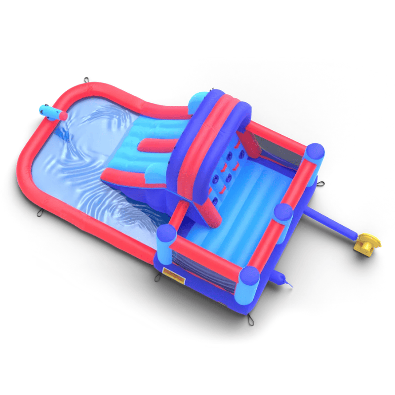 Avyna Royal Wave Bounce House 2 with Water Slide Top View