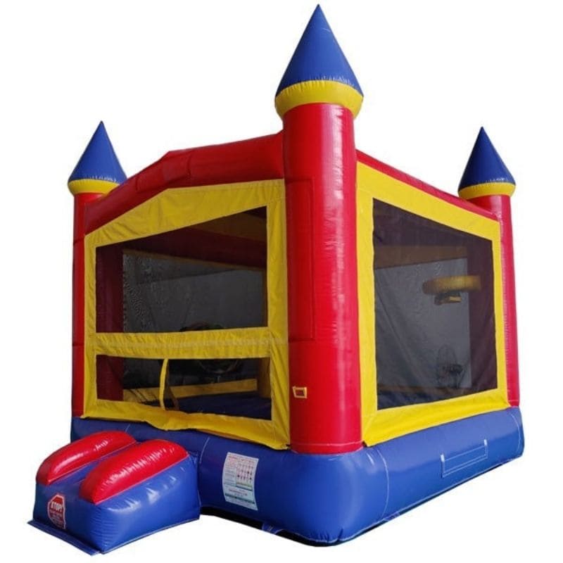 Eagle Bounce Castle Bounce House in Primary Colors Front Left View