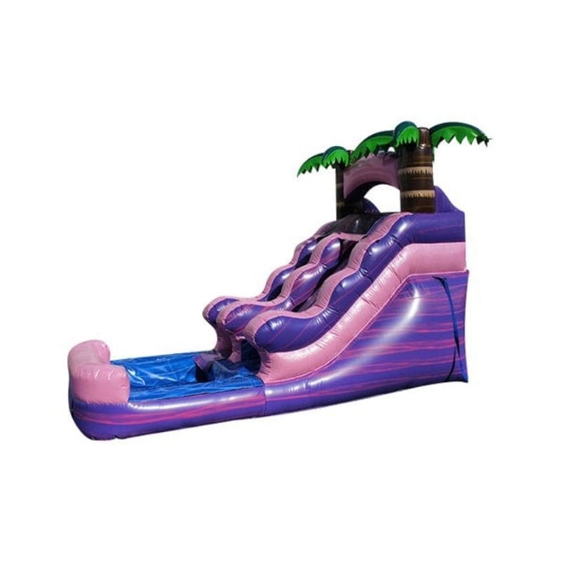 Bouncing Angels Pink Sparkle Inflatable Water Slide - Commercial-Grade, Wholesale Supplier, 12 ft Left