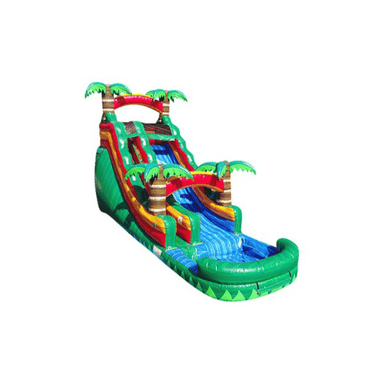 Green Breeze Inflatable Water Slide - 15 FT Front Right