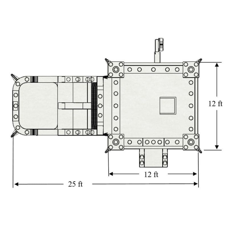 Eagle Bounce Dual Lane Block Dura-Lite Combo with Slide