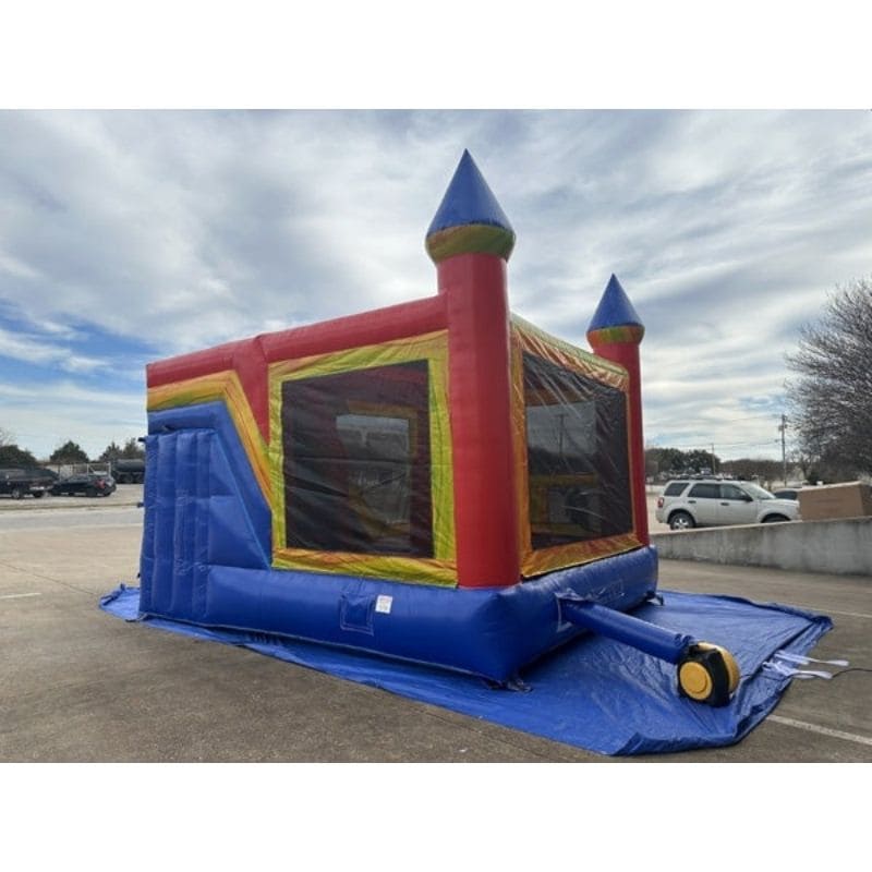 Rear Left View of Eagle Bounce Castle Combo Bounce House