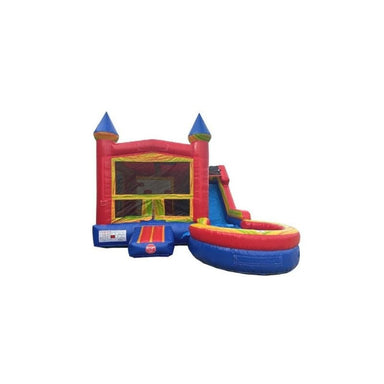 Front View of Eagle Bounce Castle Combo Wet n Dry Bounce House