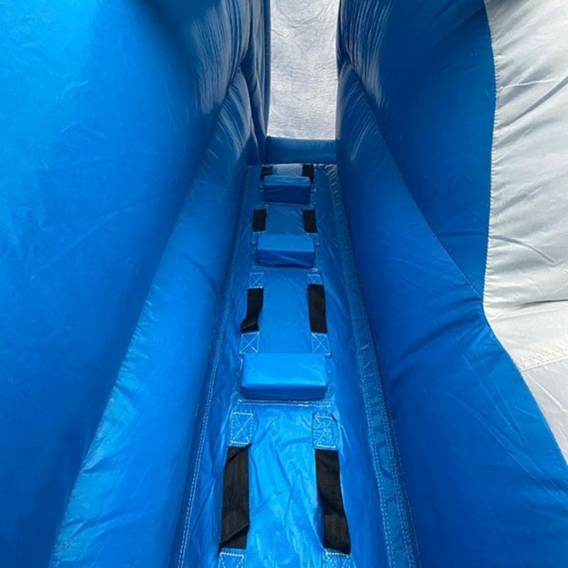 Ladder View Close Up on Eagle Bounce 13 Ft Commercial Ocean Themed Water Slide