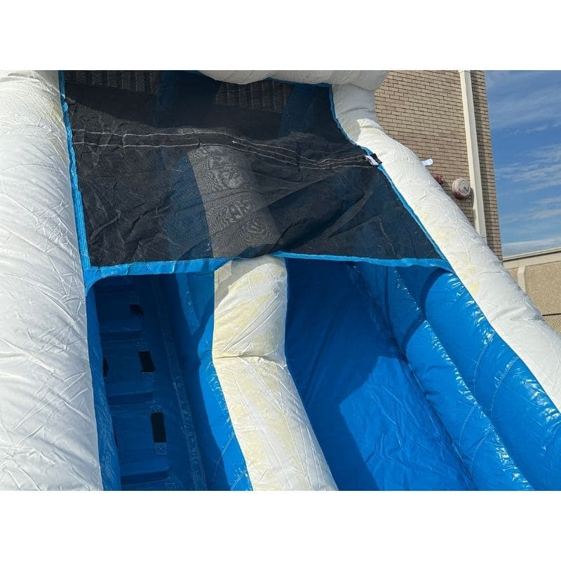 Top of Slide Net View on Eagle Bounce 13 FT Ocean Water Slide
