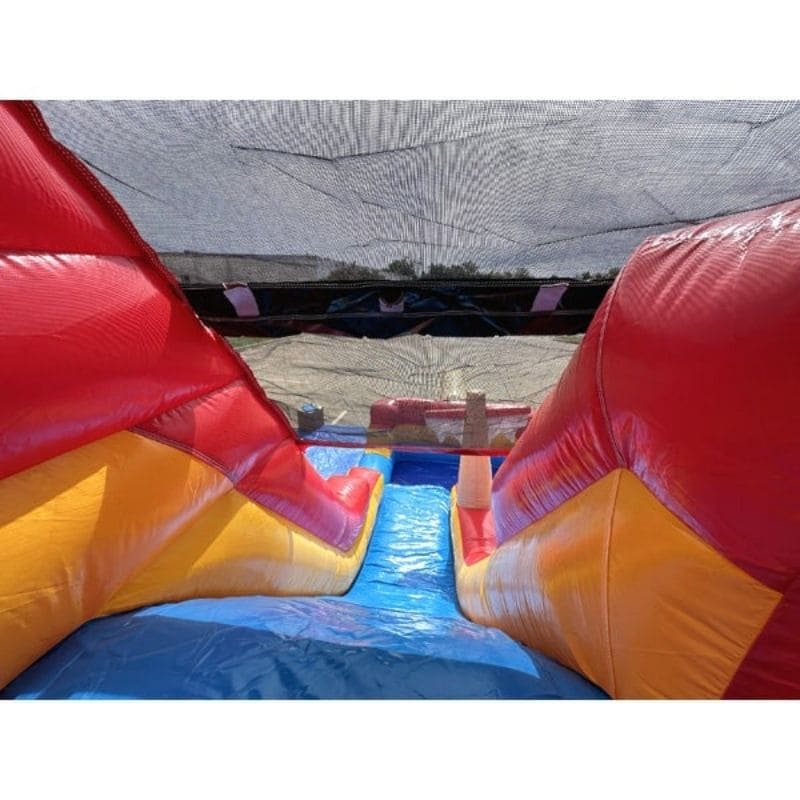 Slide Overlook View on Eagle Bounce Inflatable Pirate Ship Slide for Sale