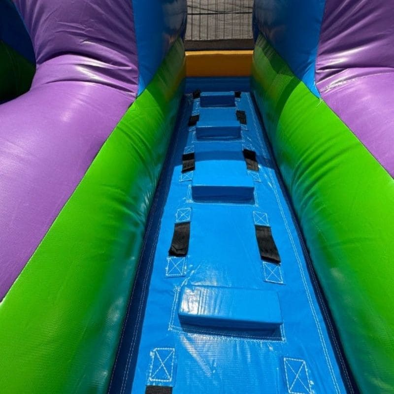 Blue Ladder View on Eagle Bounce Dual Lane Water Slide for Sale