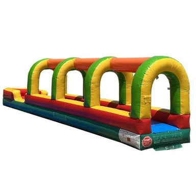 Front Right View of Eagle Bounce Single Lane Rainbow Slip n Slide