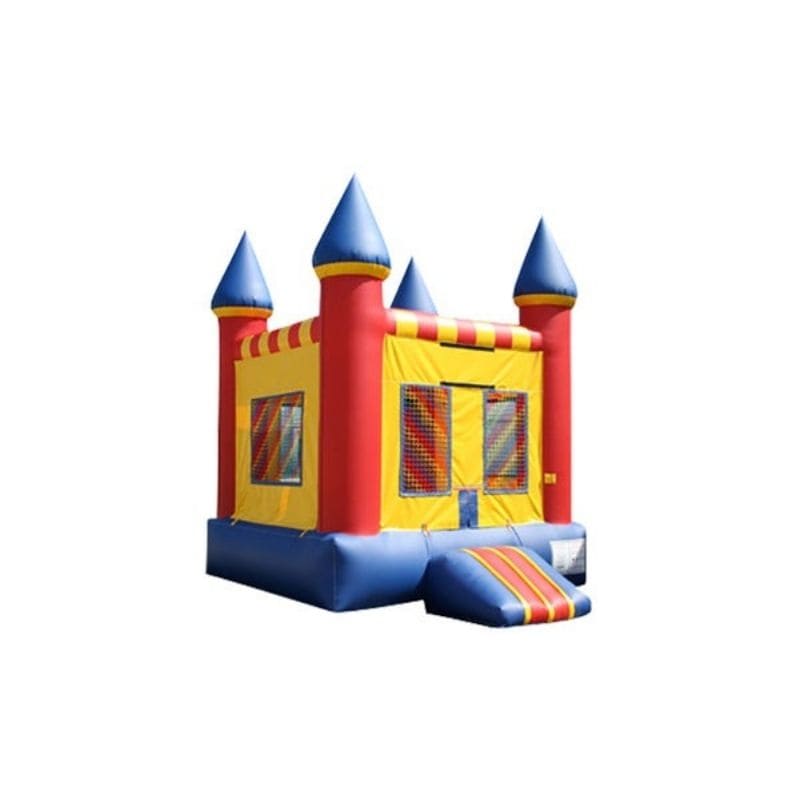 Bouncing Angels Inflatable Castle Jumper 11 x 11 ft Compact Bounce House Front Right View