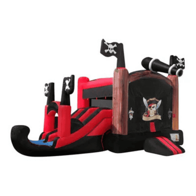 25ft Mini Pirate Combo – Compact Pirate Inflatable for Rentals Front Right View