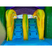 Moonwalk USA 2-Lane Green Bounce House Combo Wet n Dry Ladder View