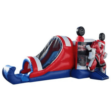27ft 3D Hockey Combo – Sports-Themed Inflatable for Active Rentals Front Right View
