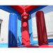 Moonwalk USA Fun House Bounce House in Red and Blue Inside Beam and Hoop View