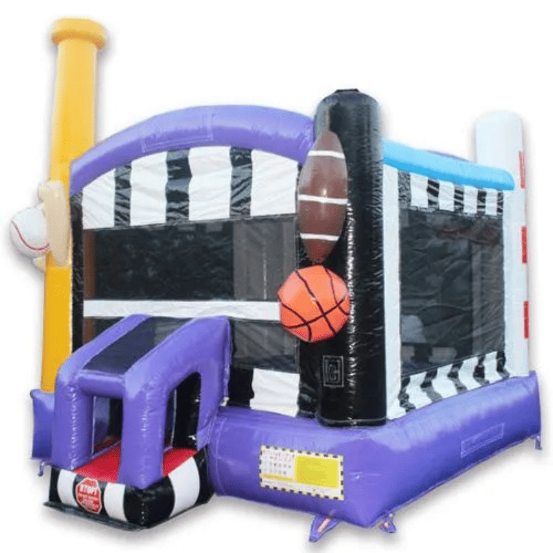 Moonwalk USA All Sports Bounce House Front Left View
