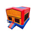 Alternate Top Side View of Yellow and Red Movie Screen Bounce House