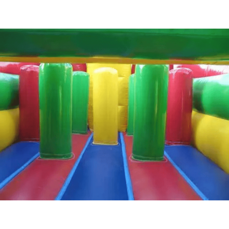 Moonwalk USA Wet n Dry Obstacle Green Inside Obstacle Beams View