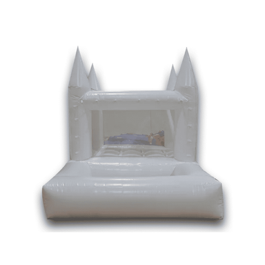 7x7 Ball Pit Bounce House – Multi Colors Bounce House White Front View