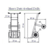 Moonwalk USA Heavy Duty Dolly Measurements