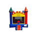 Classic Colors Inflatable Bounce House- 13 ft Castle Front View