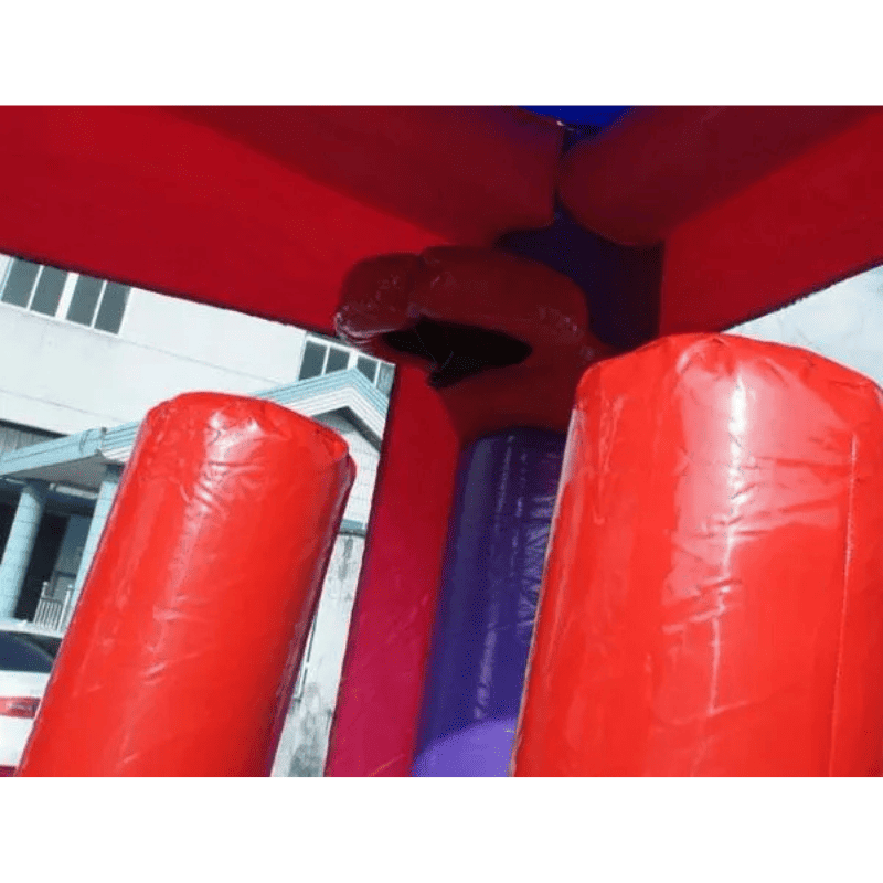 Moonwalk USA Pink Castle Module Bounce House  Combo Wet n Dry Top Corner View