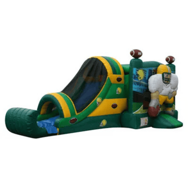27ft 3D Football Combo – Sports Inflatable for Active Rentals Front Right View