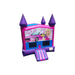 Bouncing Angels Princess Inflatable Jumper with Banner - Commercial-Grade, Wholesale Supplier, 13 ft Bounce House Castle Front View