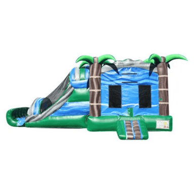 27ft Marble Tropical Combo – Elegant Tropical-Themed Inflatable for Events Front View