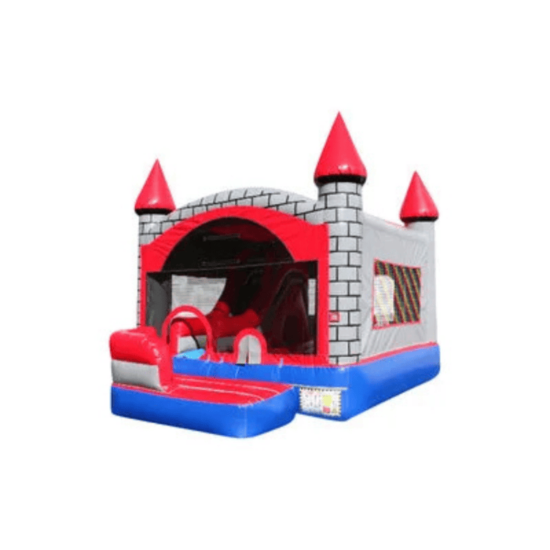 5-in-1 Brick Combo – Durable Multi-Activity Inflatable for Rentals Front Left View