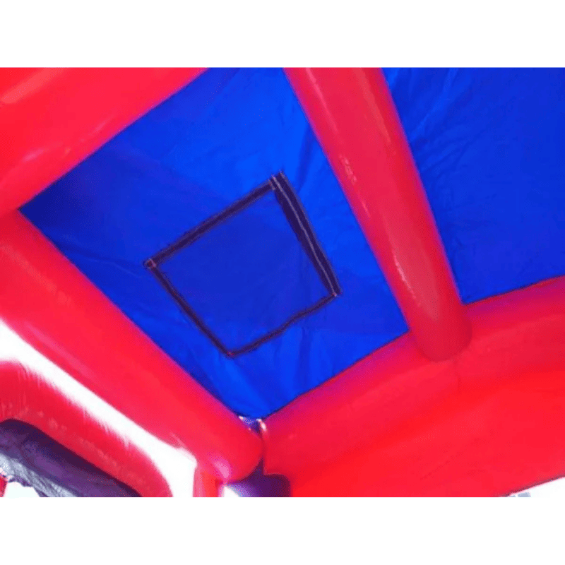 Moonwalk USA Pink Castle Module Bounce House  Combo Wet n Dry Top Emergency Exit View