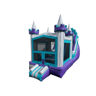 360 Classic Combo – All-in-One Inflatable Bounce House and Slide for Rentals Front Left View