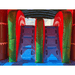 Moonwalk USA 2-Lane Palm Tree Bounce House Combo Wet n Dry Ladder View