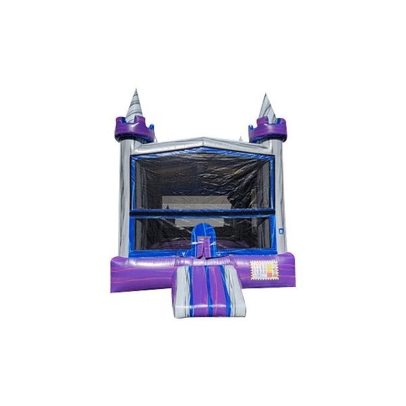 Bouncing Angels Crystal Inflatable Jumper - Commercial-Grade, Wholesale Supplier, 13 ft Castle Bounce House Front View