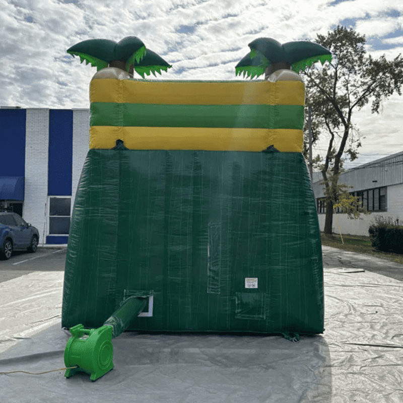 Moonwalk USA 13'H Palm Tree Water Slide Wet n Dry Rear View