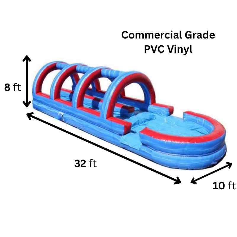 Moonwalk USA Dual Lane Tsunami Slip n Splash w/ Pool