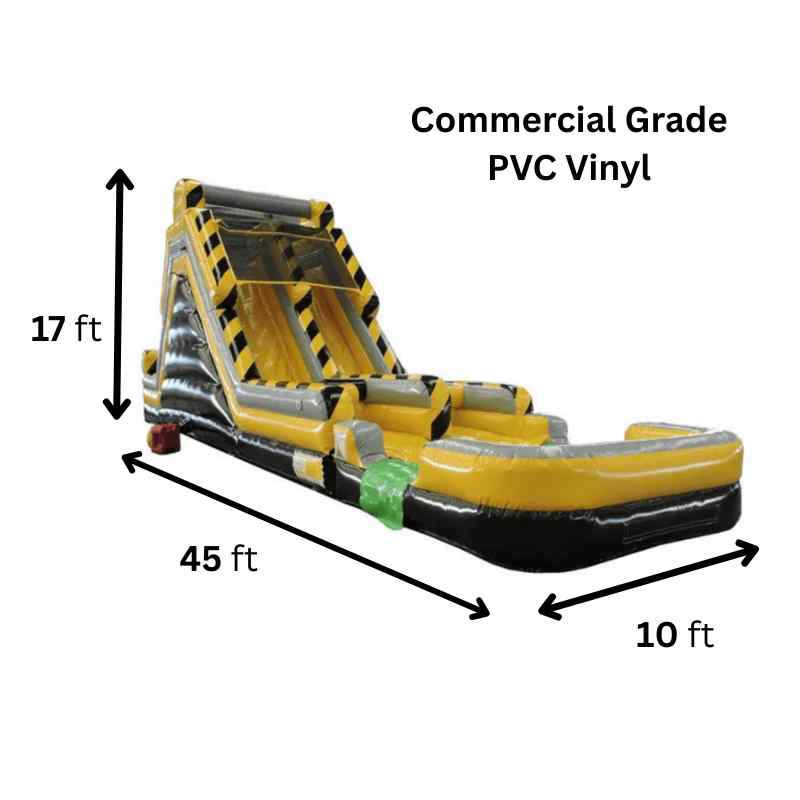 Moonwalk USA 85'L Construction Obstacle Course with Removable Pool