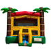 Moonwalk USA Palm Tree Bouncy House in Red and Yellow Front View