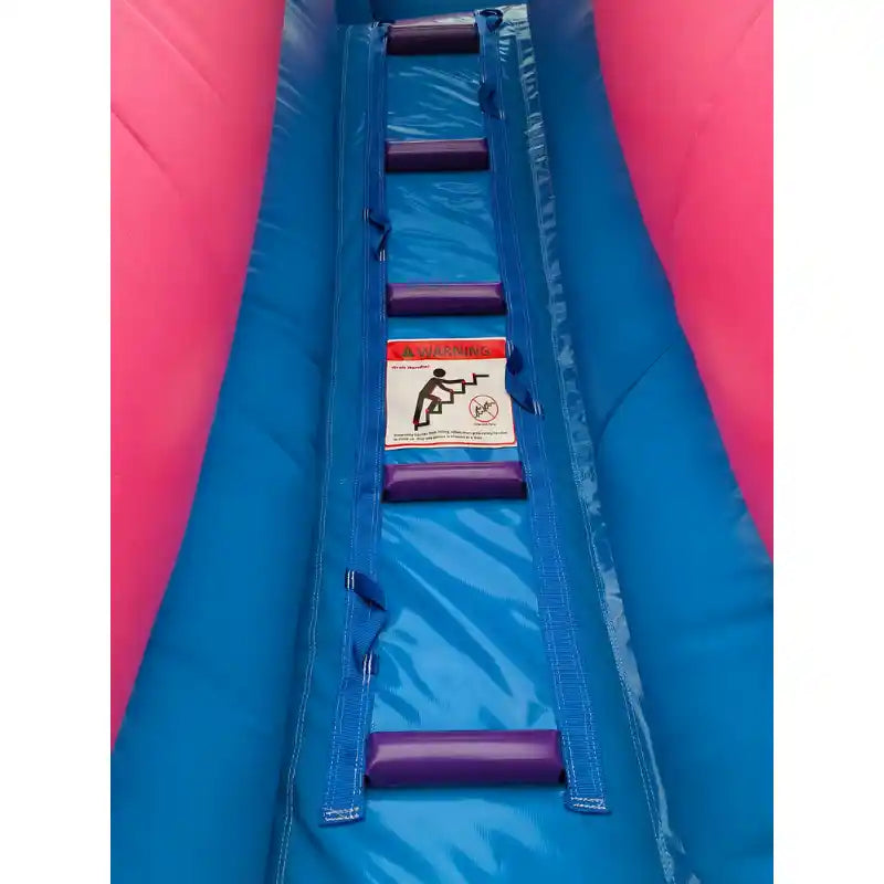 12ft Princess Castle Water Slide for Girls – Inflate-O Jumpers Ladder View