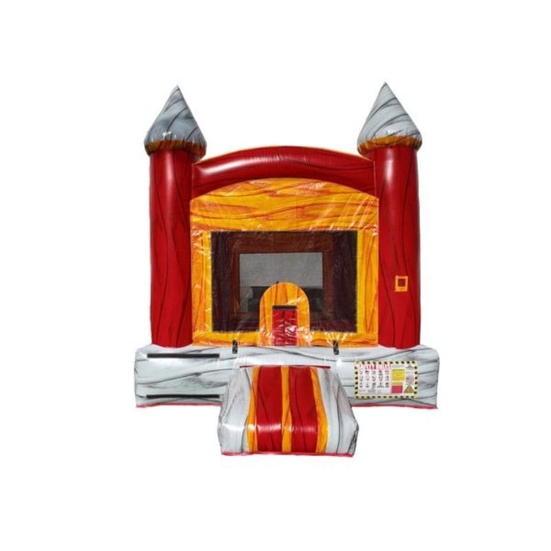 Bouncing Angels Fun Size Lava Castle Bounce House Front View
