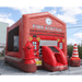 Moonwalk USA Fire Station Bouncy House Front Right View