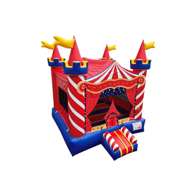 13 ft Circus Inflatable Bounce House Front Right View