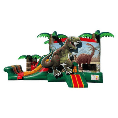 25ft Dinosaur Combo – Compact Dino-Themed Inflatable for Smaller Yards Front View