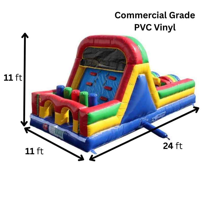 Moonwalk USA 24'L Green Obstacle Course