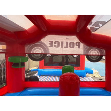 Moonwalk USA Police Car Bounce House Inside View