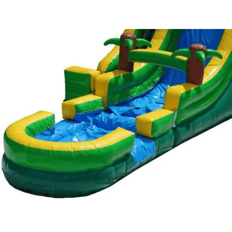 Moonwalk USA 18'H Palm Tree Screamer Slide Pool View