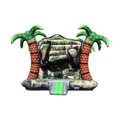 Bouncing Angels Emerald Cave Bounce House Jungle Themed Front View