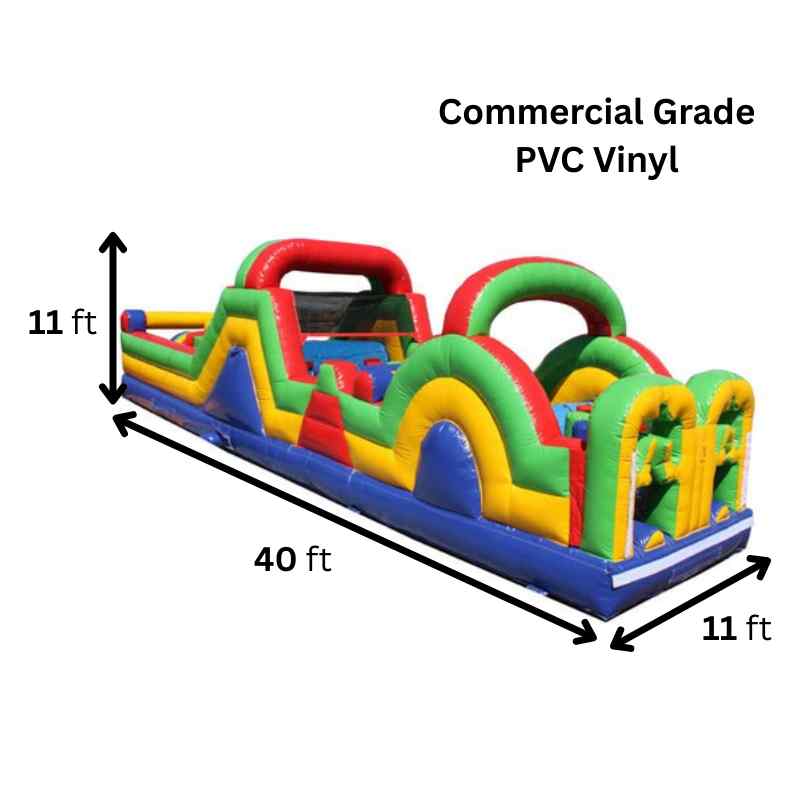 Moonwalk USA 40'L Green Obstacle Course