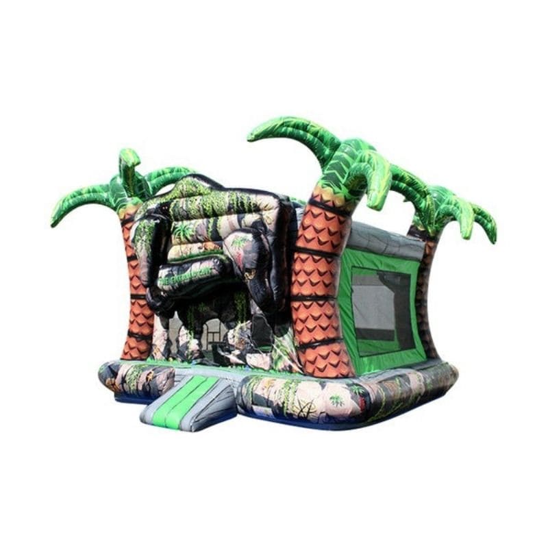 Bouncing Angels Emerald Cave Bounce House Jungle Themed Front Left View