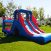 Avyna Royal Tower Slide 2 Inflatable Slide Front Right View Outside