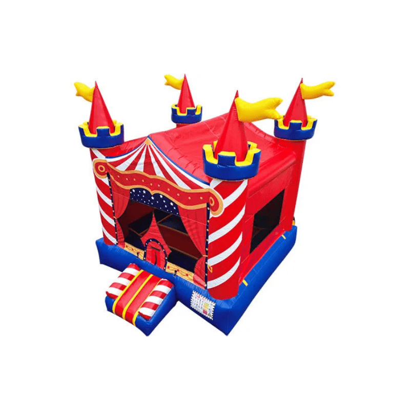 13 ft Circus Inflatable Bounce House Front Top Left View