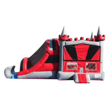 27ft Castle Mod Combo – Modern Castle Bounce Combo for Rental Companies Front View